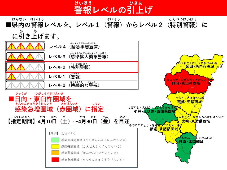 警報 けいほう レベルのひきあげ みやざき外国人サポートセンター Miyazaki Support Center For Foreign Residents
